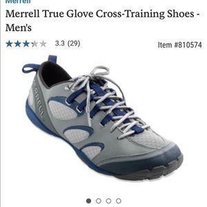 Merrell true glove cross training shoes